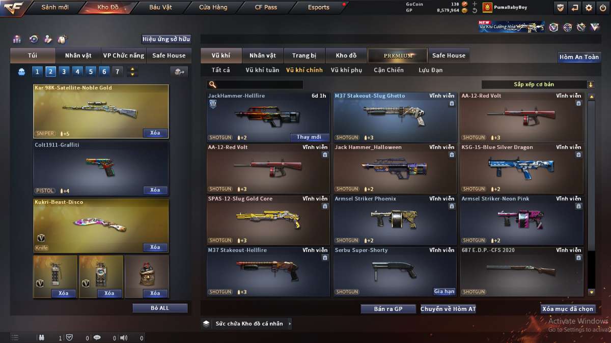 shop acc cf uy tin gia re